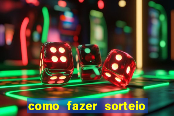 como fazer sorteio de cores online